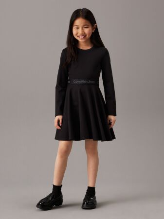 LS LOGO TAPE PUNTO DRESS