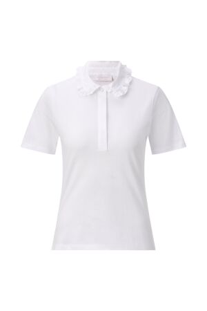 T-Shirt with Cotton Collar