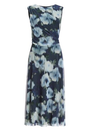 Midi Kleid aus weichem Mesh mit Ika