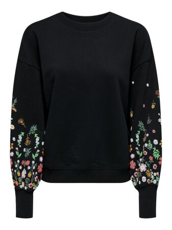 ONLBROOKE L/S O-NECK FLOWER SWT NOO