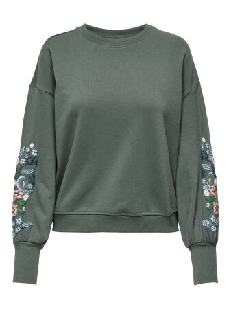 ONLBROOKE L/S O-NECK FLOWER SWT NOO