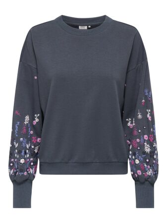 ONLBROOKE L/S O-NECK FLOWER SWT NOO