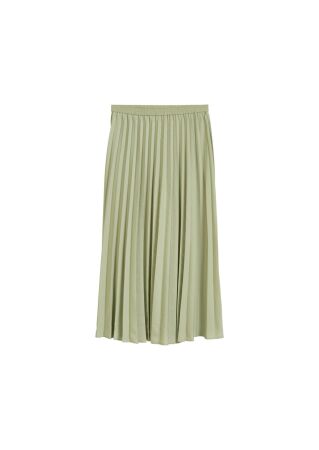 Skirt, plissee style, elastic waist
