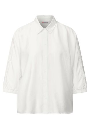 Buttoned shirtcollar blouse w