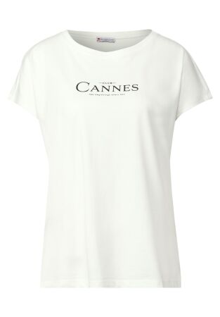 LTD QR basic foil print shirt