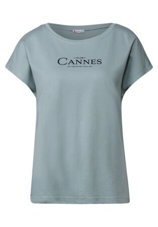 LTD QR basic foil print shirt