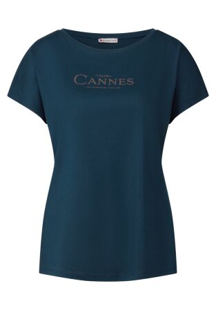 LTD QR basic foil print shirt