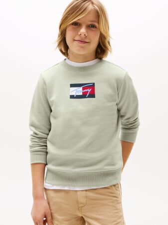 TOMMY SCRIPT FLAG SWEATSHIRT