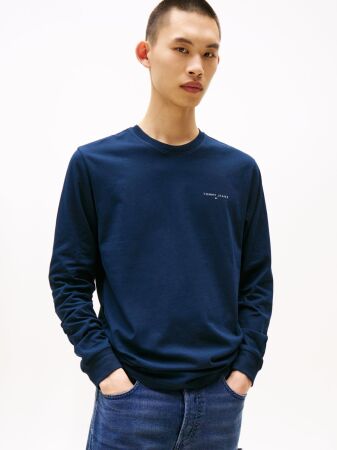 TJM SLIM CHEST LINEAR LS TEE EXT