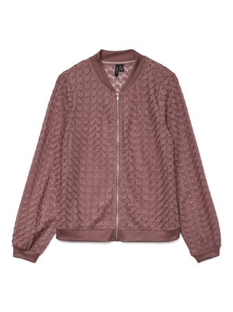 VMBECCA LS BOMBER LACE TOP JRS