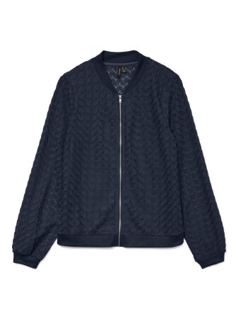 VMBECCA LS BOMBER LACE TOP JRS