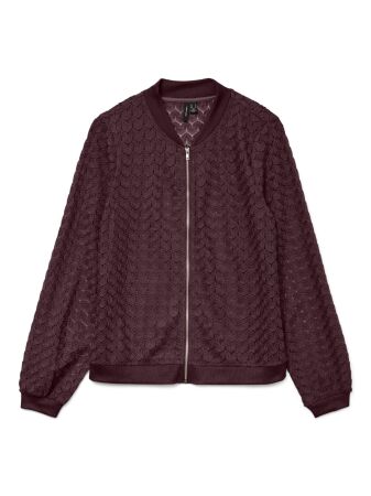 VMBECCA LS BOMBER LACE TOP JRS