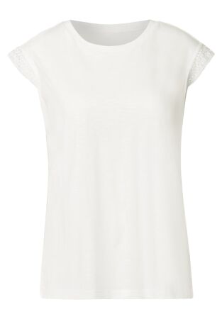 shirt w.crochet cuffs