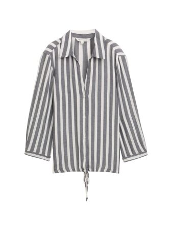 blouse striped with crinkle st