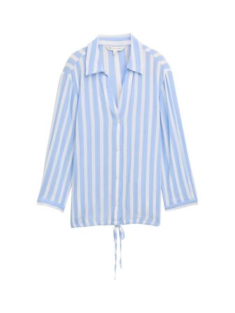 blouse striped with crinkle st