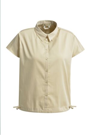 DROPPED SHOULDER DRAWSTRING HEM BLO