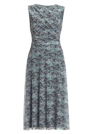 Midi Kleid aus weichem Mesh mit abs