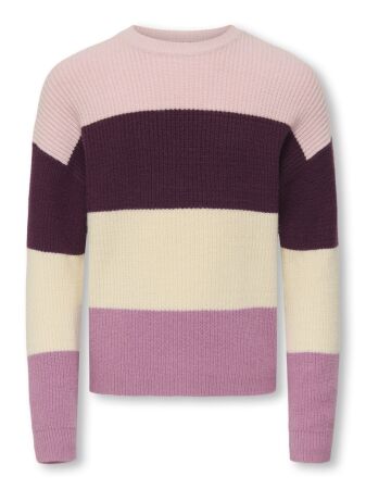 KOGSANDY L/S STRIPE PULLOVER KNT NO