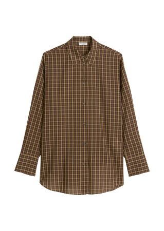 Blouse, oversized fit, kent collar,