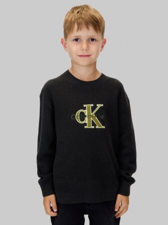 TOWELLING CK STITCH SWEATER