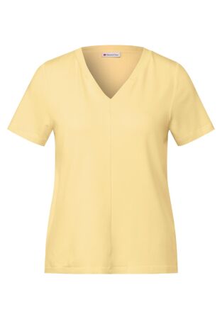 v-neck shirt w.woven collar