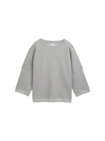Sweatshirt with buttons