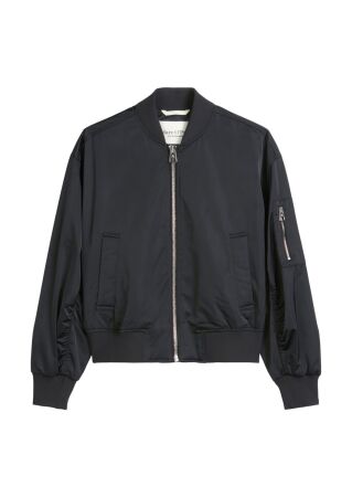 Blouson, knitted details, welt pock