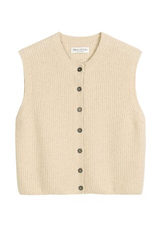 Vest, sleeveless, round neck