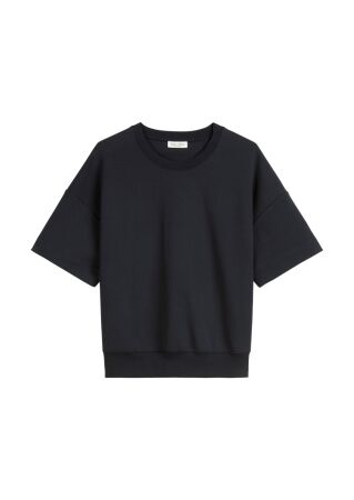 Sweatshirt, short sleeve, logo embr