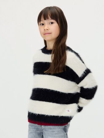 CK STRIPE CN SWEATER