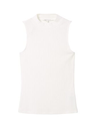 rib top with stand up collar