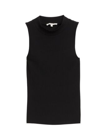 rib top with stand up collar