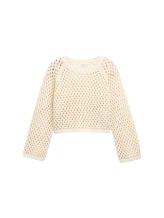 open knit pullover