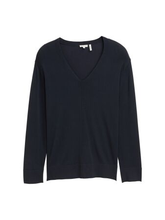 knit fluent v-neck pullover