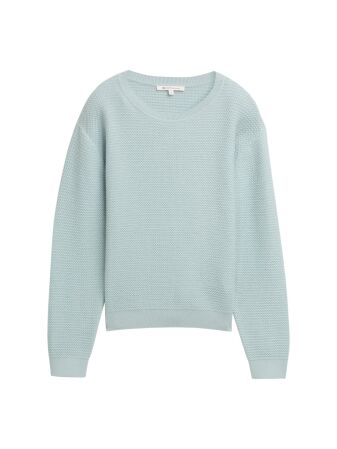 structured knit pullover