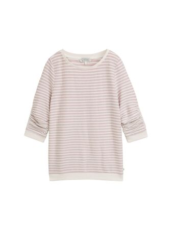 striped jacquard sweatshirt