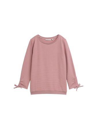 Sweatshirt w. sleeve detail