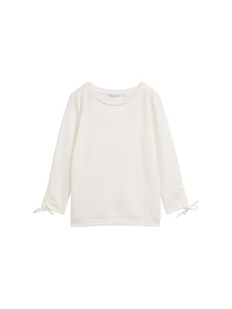 Sweatshirt w. sleeve detail