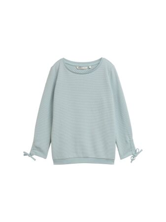 Sweatshirt w. sleeve detail