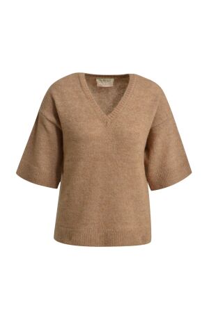 LIGHT BOUCL V-NECK PULLOVER