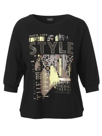 T-Shirt Rundhals 3/4 Arm Motiv