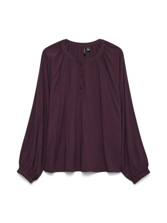 VMBELLA LS PLACKET TOP WVN GA NOOS