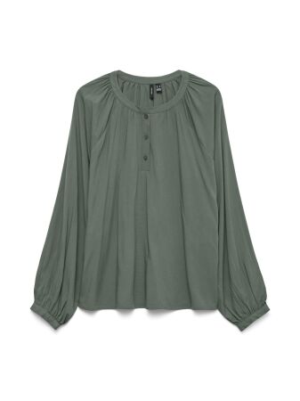 VMBELLA LS PLACKET TOP WVN GA NOOS
