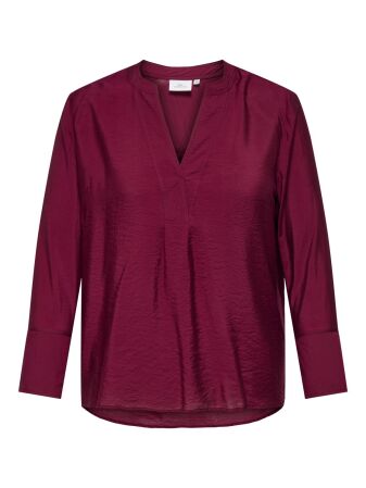 CARANJANA V-NECK LS TOP WVN