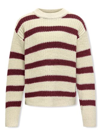KOGJUSTY L/S STRIPE PULLOVER KNT NO