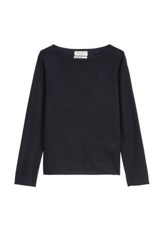 Pullover, longsleeve, boat neck