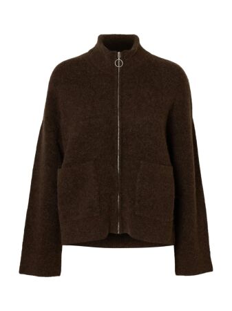 SLFSIA RAS LS KNIT ZIPPER CARDIGAN