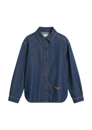 Denim Blouses, Longsleeve, Kent Col