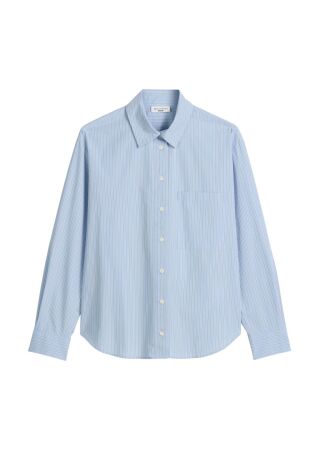 Woven Blouses, LSL, Y/D Stripe