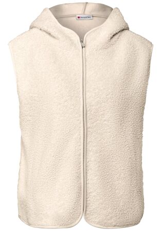 LTD QR teddy vest w.hoody